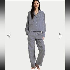 Polo by Ralph Lauren Blue Striped Pajama Set